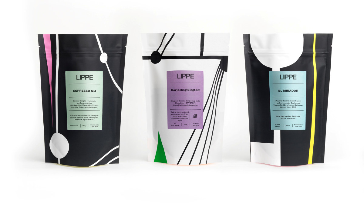 Kaffeposer med LIPPEs design