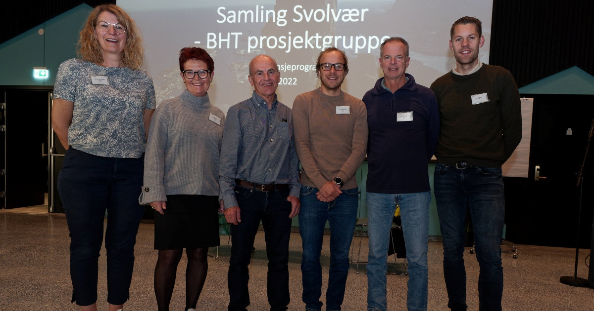 fra venstre Mariann Hartvigsen, Eli Rongved, Hein Dag Torgersen, Christian Eidsvåg, Chris Amundsen og Henning Røe.
