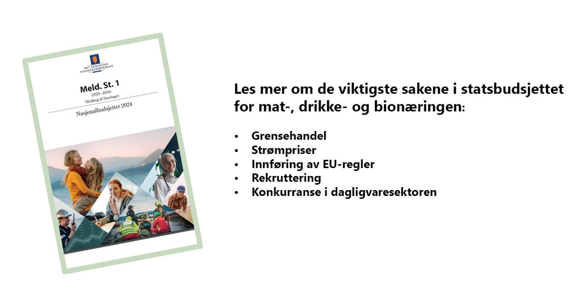 Forsiden på nasjonalbudsjettet 2024