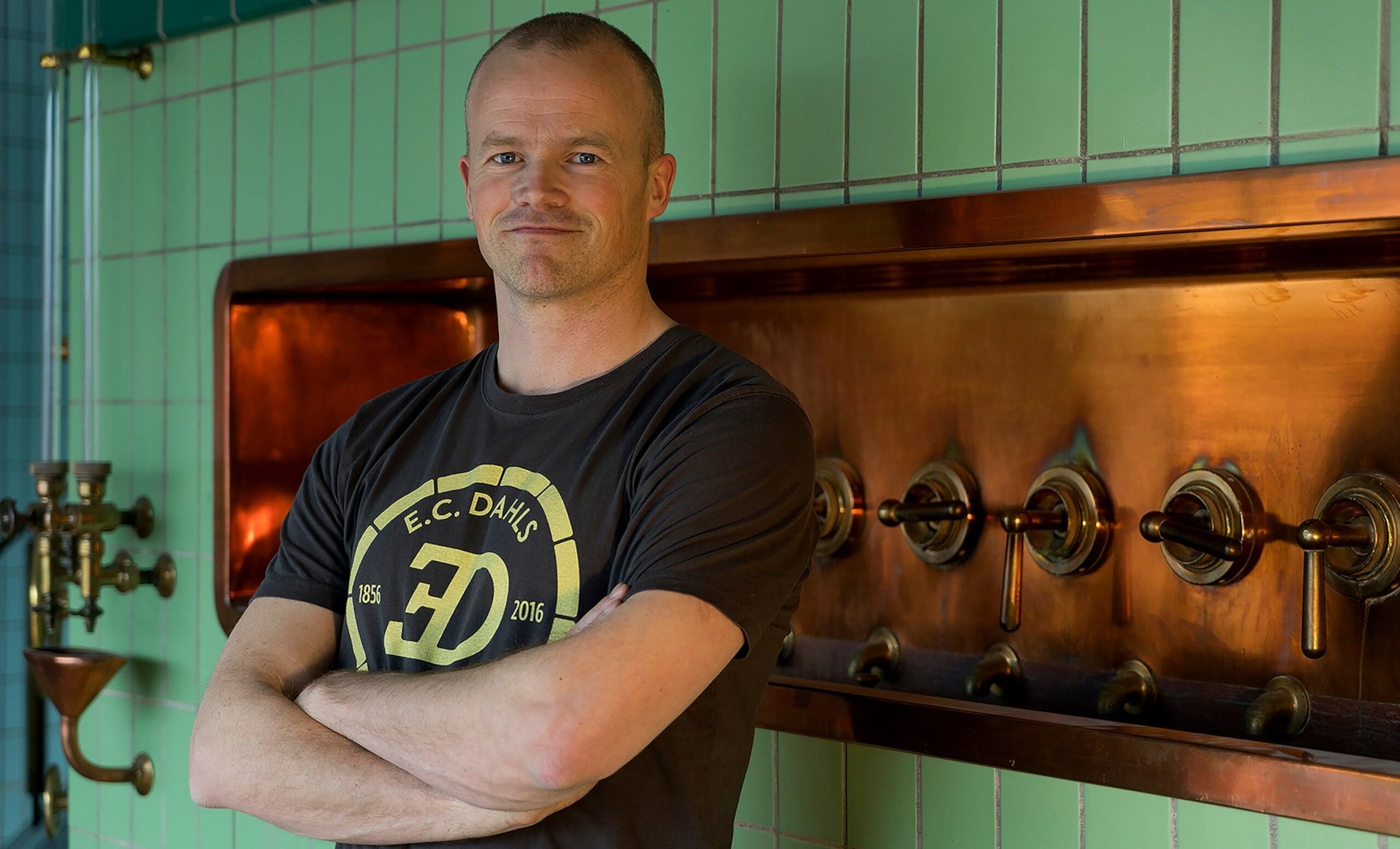 Portrettfoto av Erik Nordgård, E.C. Dahls Bryggeri